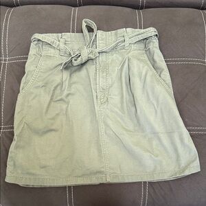 LOFT Olive Mini Skirt